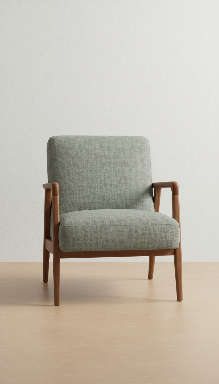 Sage Gray linen accent chair