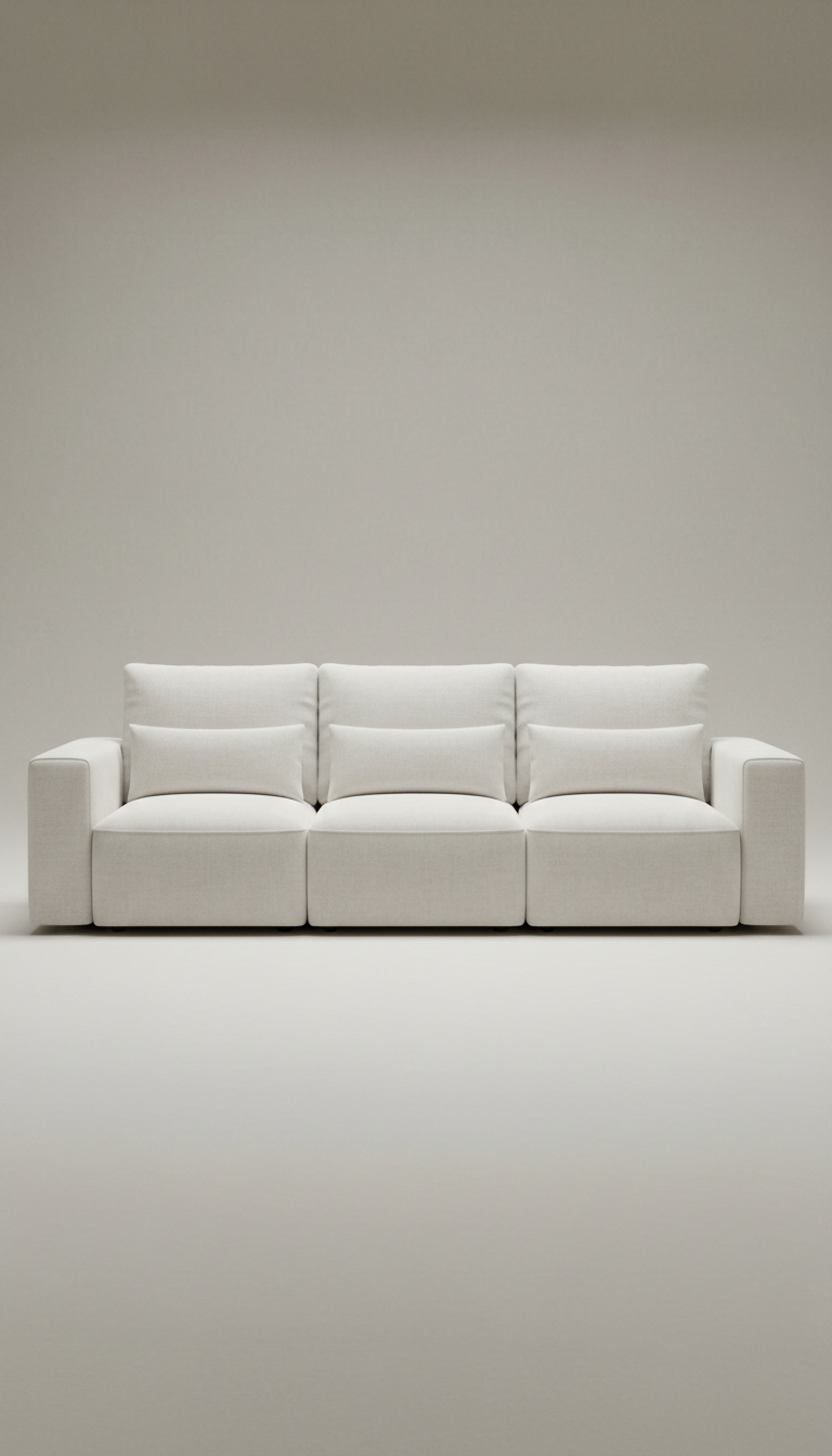 Feather White modular sofa