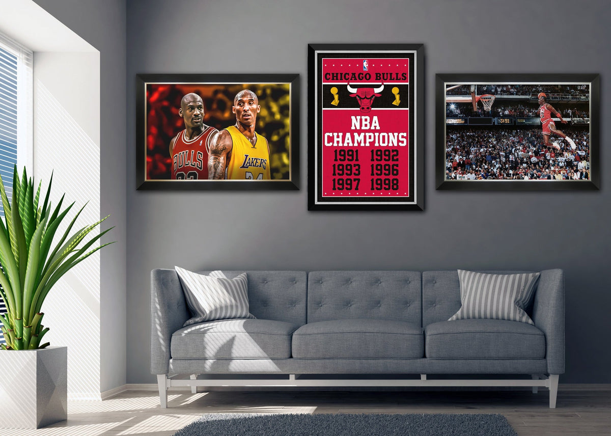 Michael Jordan 1988 All Star Game Slam Dunk Framed