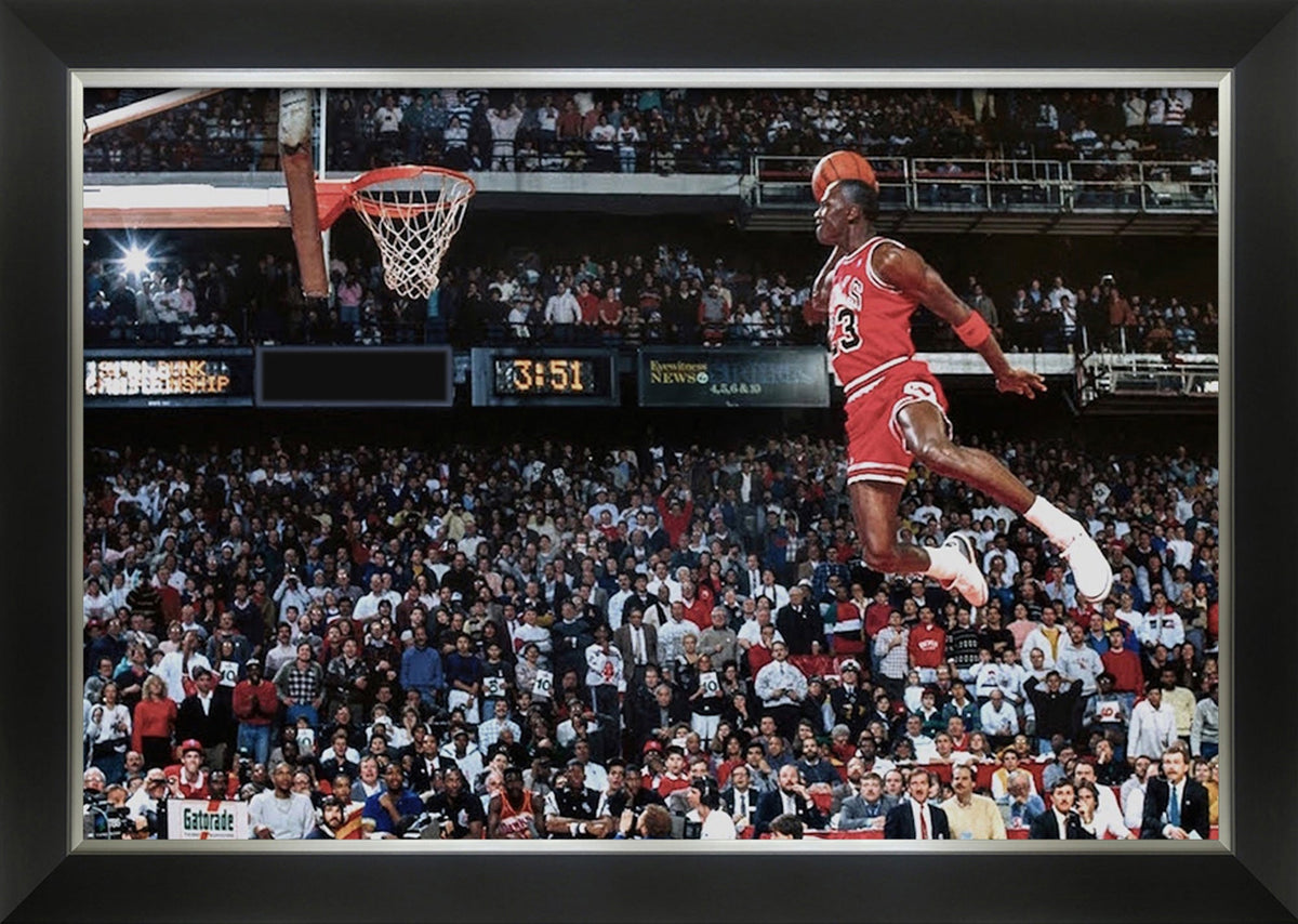 Michael Jordan 1988 All Star Game Slam Dunk Framed